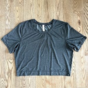 Lululemon Run the Day short sleeve cropped tshirt